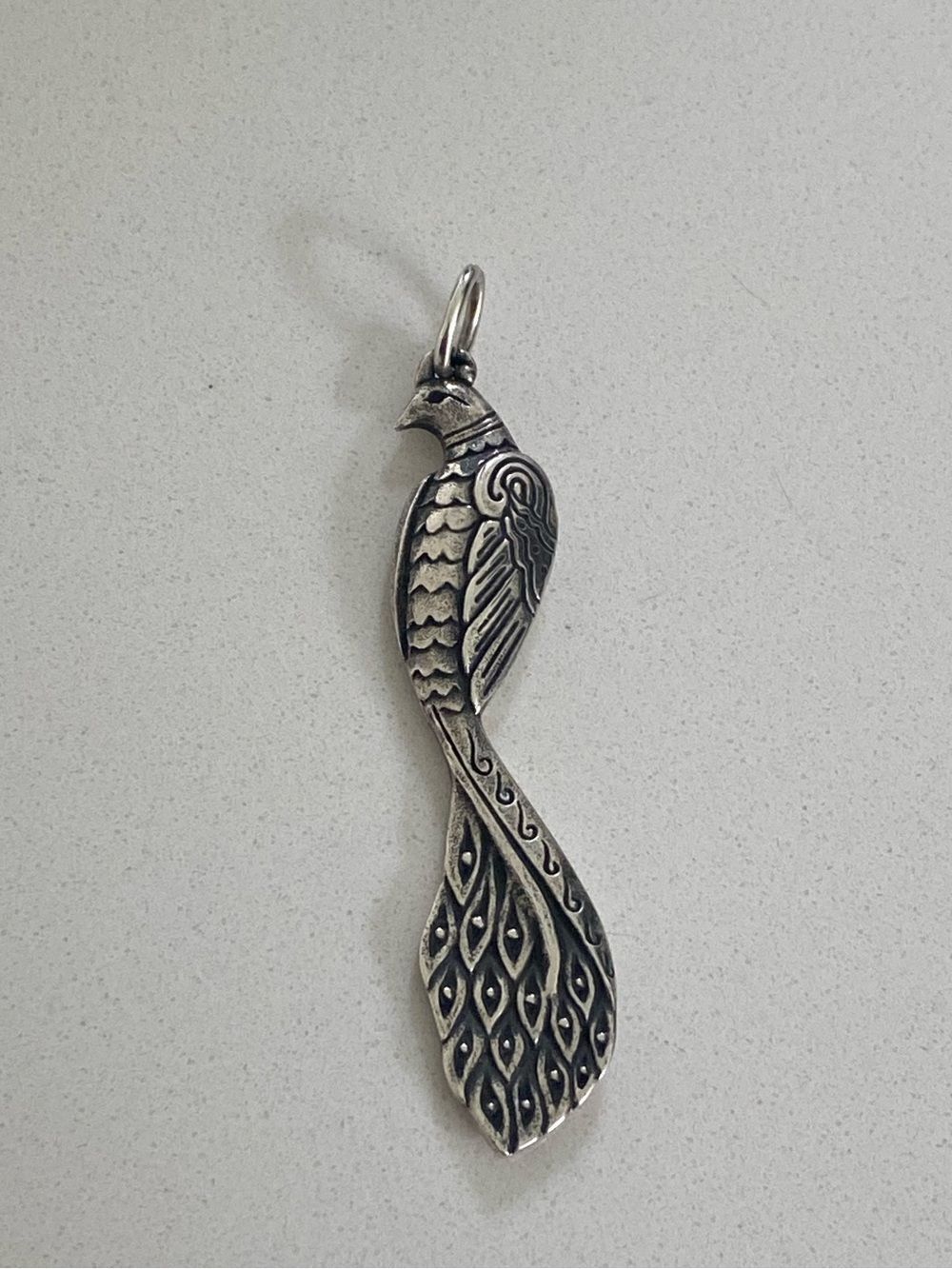 James Avery Retired Regal Peacock Pendant